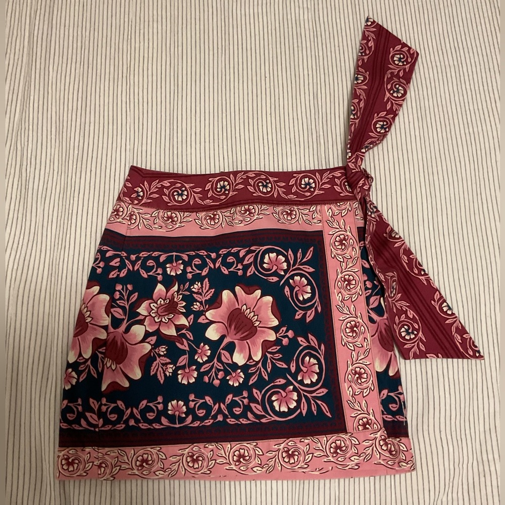 Farm Rio Wrap Skirt w/ Tie